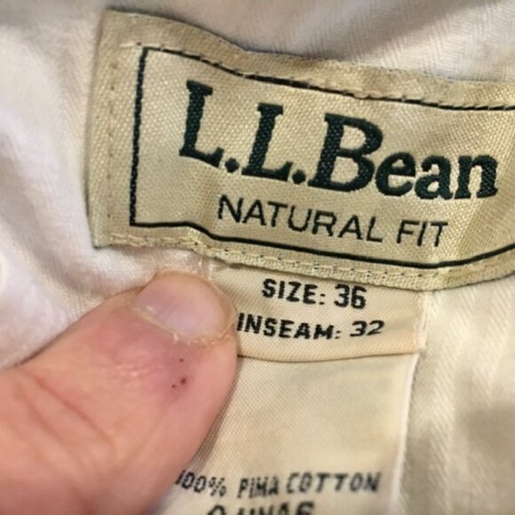 LL BEAN TAN, WIDE-WALE CORD PANTS 36x32 - Picture 4 of 4